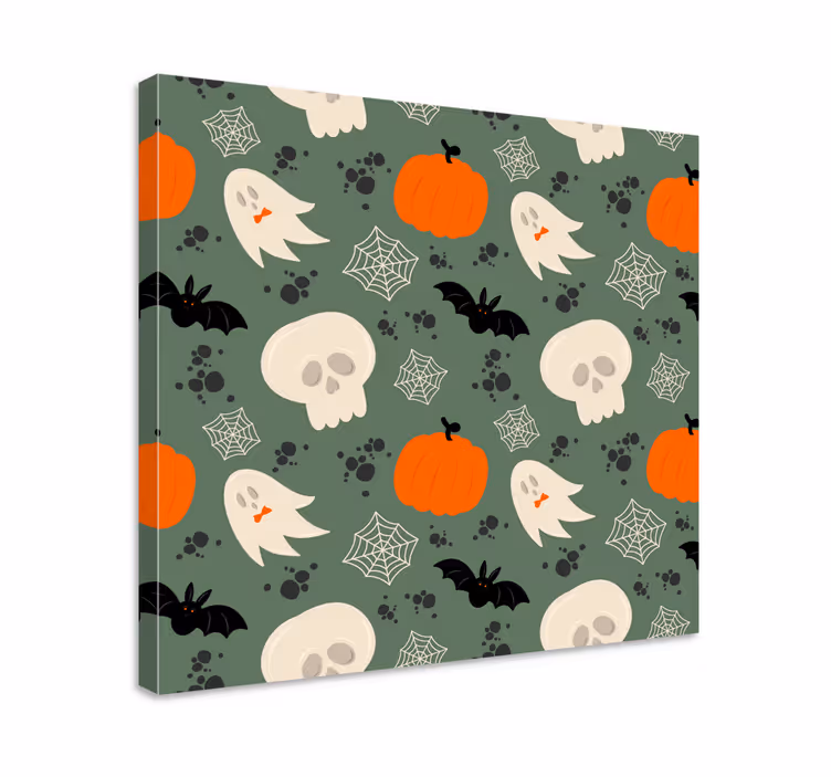 Dinosaurus canvas taulu halloween-teemaiset elementit - Tenstickers
