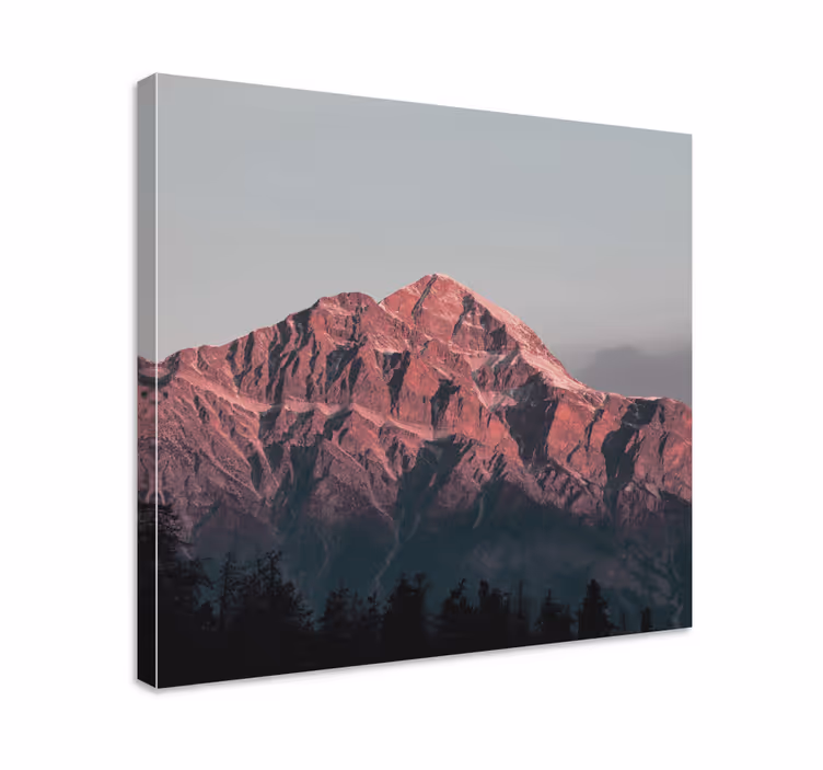 Suuret vuorenhuiput maisema canvas taulu - Tenstickers