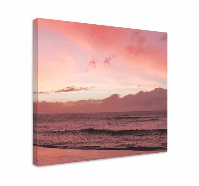 Rauhoittava meri auringonlasku canvas taulu - Tenstickers