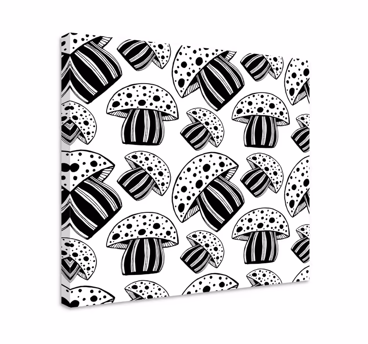 Sieni kuvio kala canvas taulu - Tenstickers