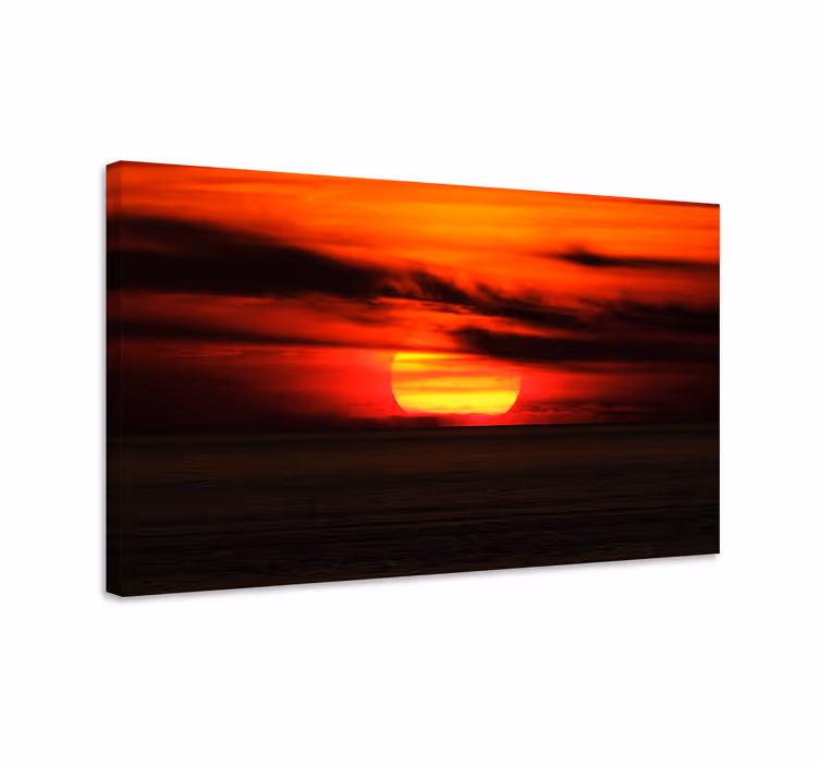 Upea auringonlaskun maisema canvas taulu - Tenstickers