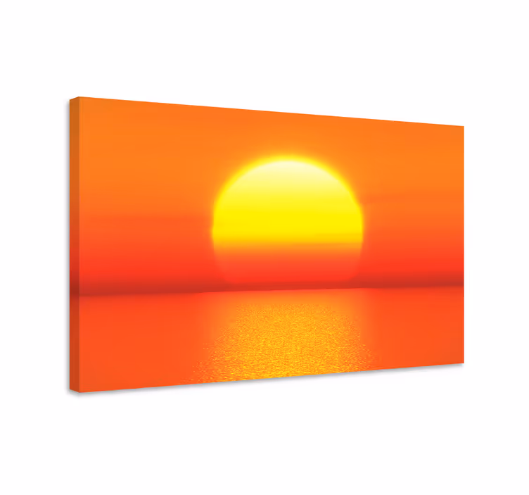 Hämärä rantojen yllä maisema canvas taulu - Tenstickers