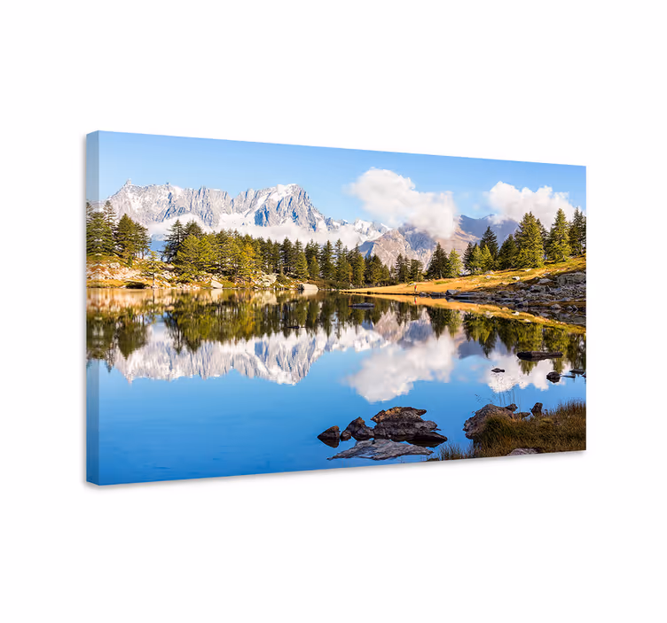 Vuoristokuvastuksen maisema canvas taulu - Tenstickers