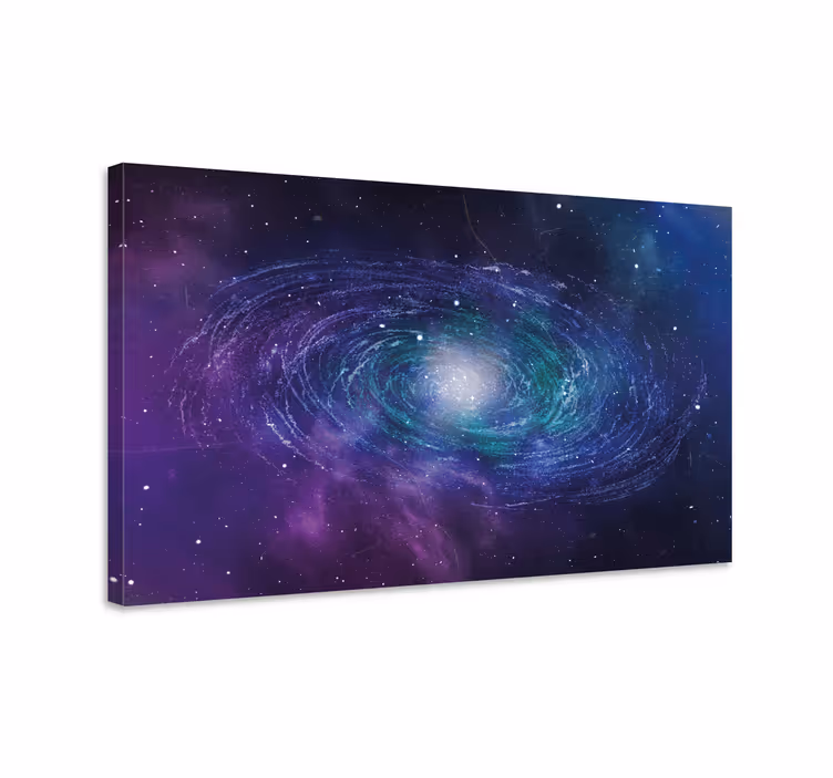 Galaktisen spiraalin muodostuminen abstrakti canvas taulu - Tenstickers