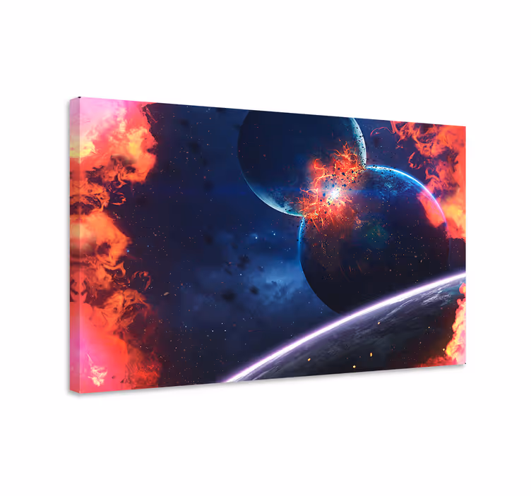 Taivaallinen kukka- ja kasvikohtalo canvas taulu - Tenstickers
