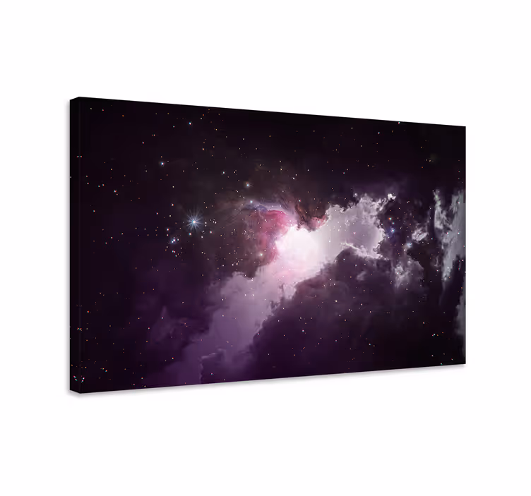 Kosminen sumukohtaus maisema canvas taulu - Tenstickers