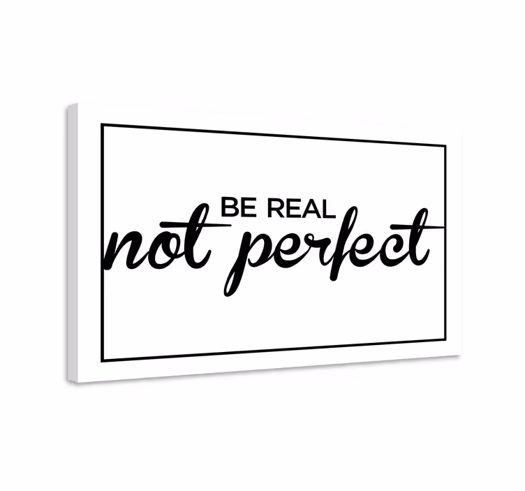 Ole aito sanoma canvas taulu - Tenstickers