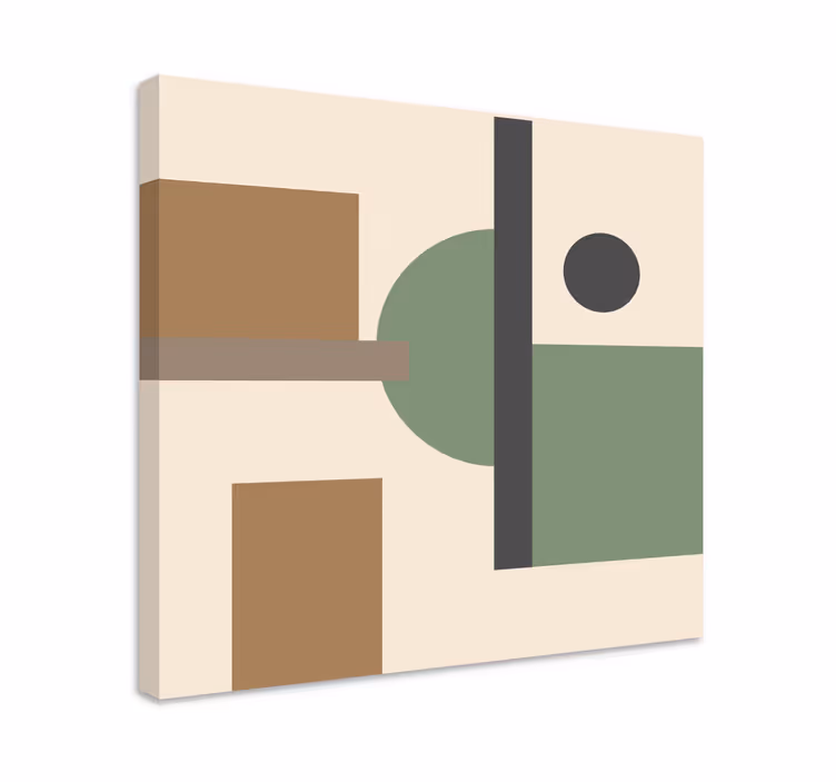 Moderni canvas taulu käsitteelliset geometriset muodot - Tenstickers