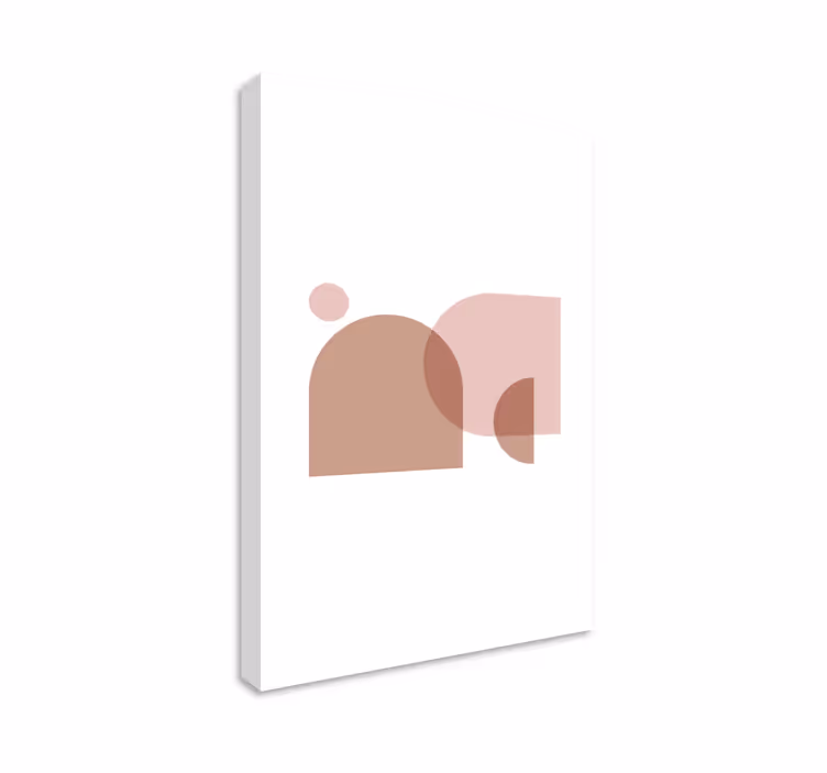 Minimalistiset abstraktit muodot geometrinen canvas taulu - Tenstickers