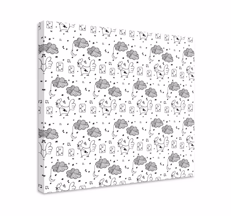 Viehätysvoimaiset höyhenystävät eläin canvas taulu - Tenstickers