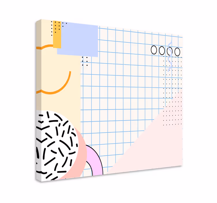 Muotoja ja kuvioita moderni canvas taulu - Tenstickers