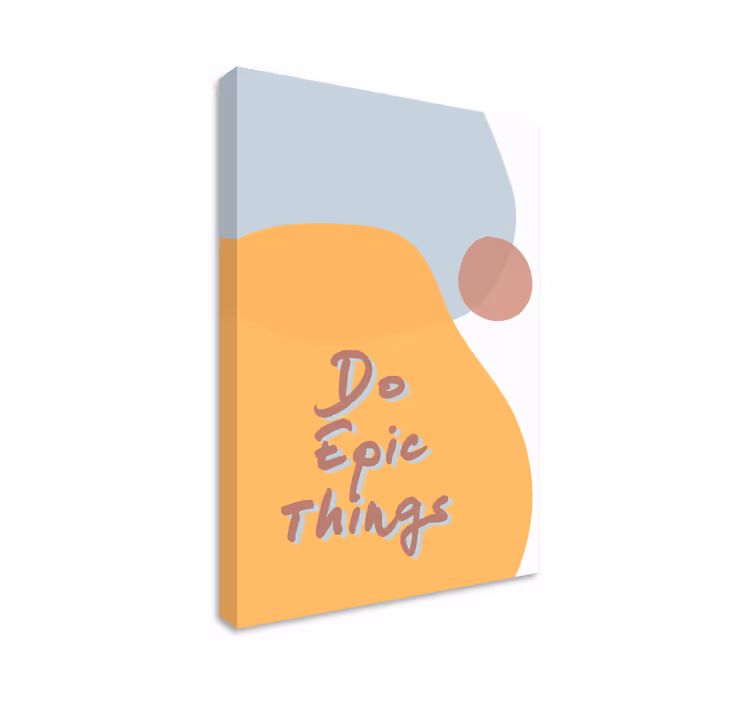 Tehdään suuria asioita canvas taulu sanonnat - Tenstickers