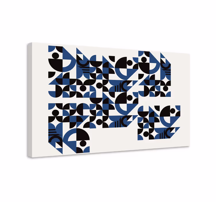 Dynaamiset geometriset kuviot canvas-taulussa - Tenstickers
