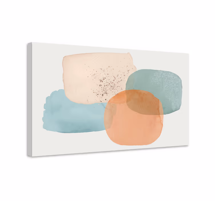 Moderni canvas taulu pehmeät muotojen sommitelmat - Tenstickers