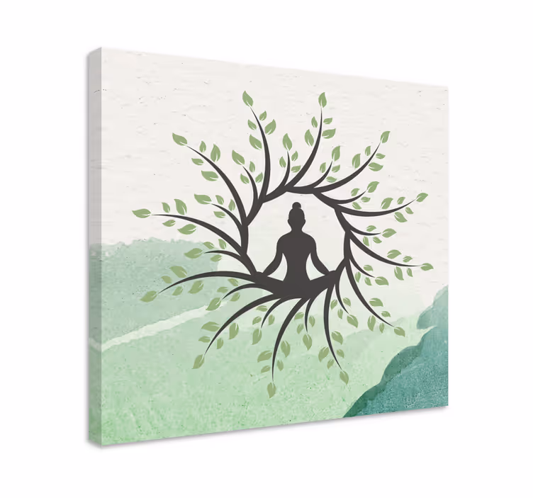 Jooga puu aiheuttaa canvas kotiin - Tenstickers