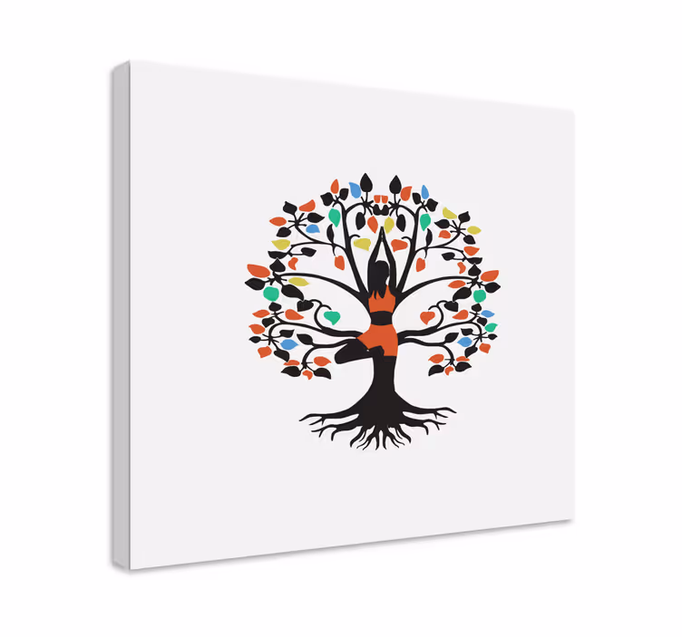 Elämän kasvillisuuden olemus kukka ja kasvi canvas taulu - Tenstickers