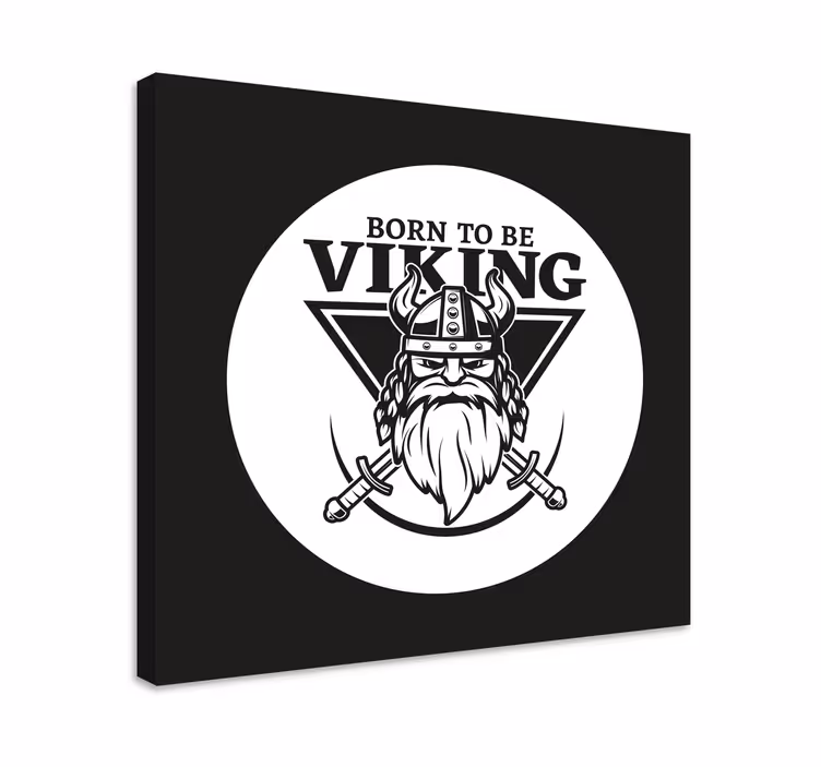 Viikingisoturin tunnus Hahmo canvastaulu - Tenstickers