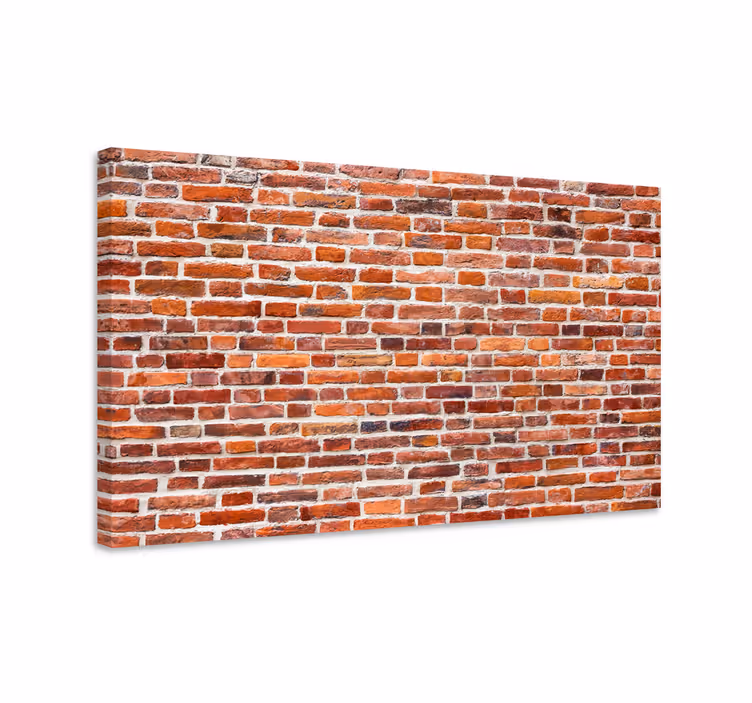 Klassiset tiilet "teollinen tyyli" olohuone canvas - Tenstickers