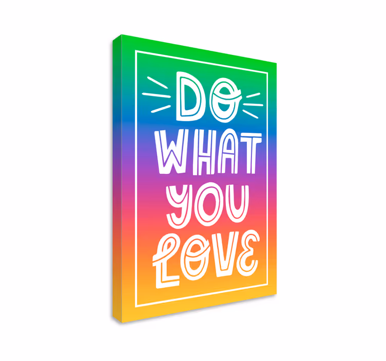 Do what you rakasta elämää canvas taulu sanonnat - Tenstickers