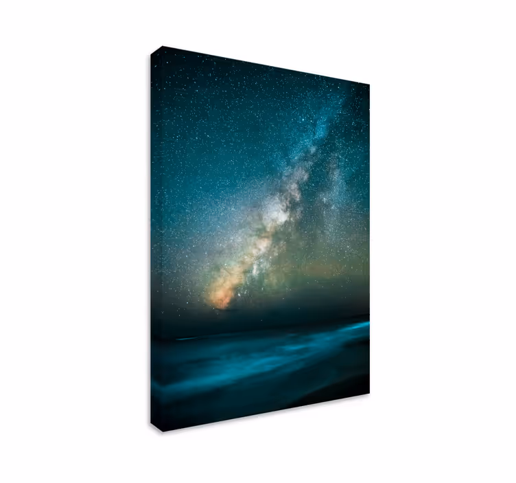 Lumoava yötaivas canvas taulu maisema - Tenstickers