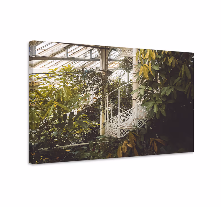 Cottagecore kasvitieteellinen canvas taulu maisema - Tenstickers