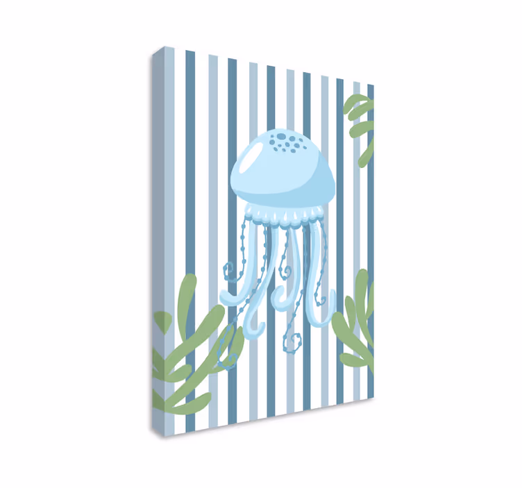 Tyylikäs meduusataulu modernille canvas-taululle - Tenstickers