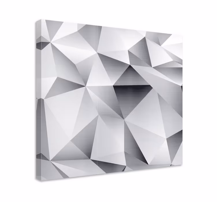 Abstrakti monikulmainen rakenne geometrinen canvas taulu - Tenstickers