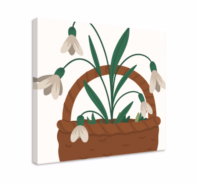 Lumikello kukka- ja kasvi-canvas-taulu - Tenstickers