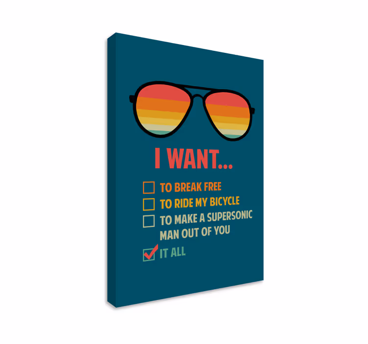 Haluan motivaatiota canvas taulu sanonnat - Tenstickers