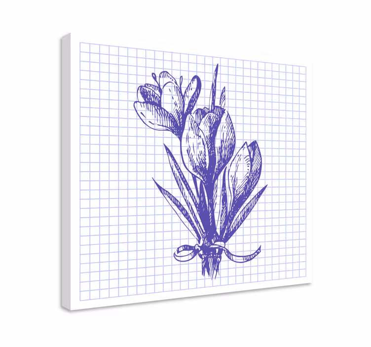 Elinvoimainen kukka-asetelma canvas-taulu - Tenstickers