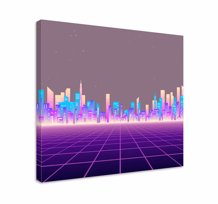 Tyylikäs kaupunkimaisema canvas taulu - Tenstickers