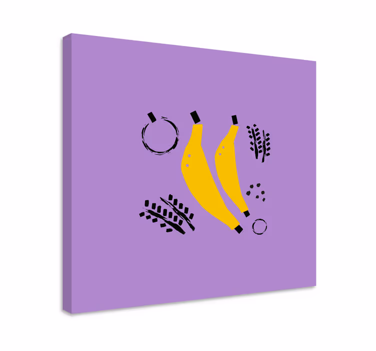 Keltaiset banaanit taidesuunnittelu - Tenstickers