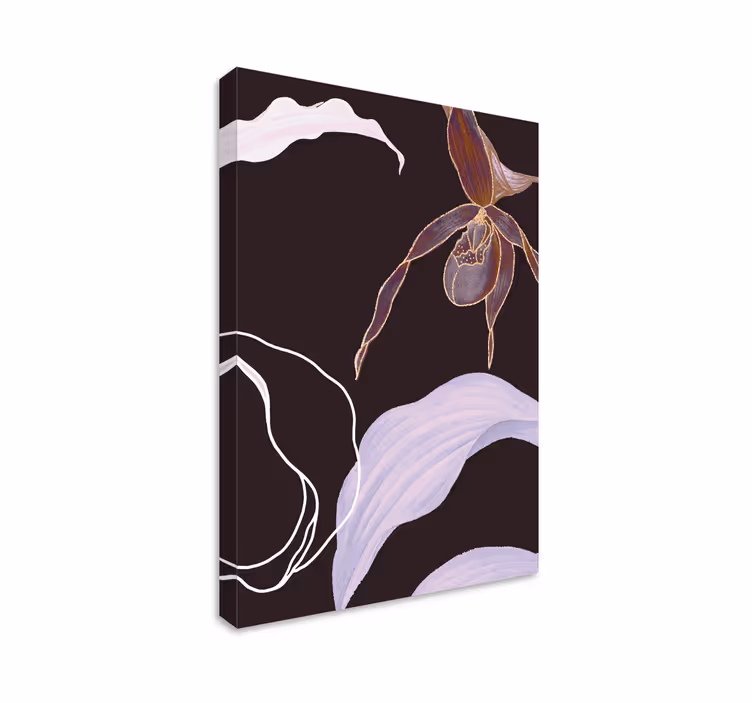 Afrikkalaistyylinen söpö orkideakukka canvas taulu kukka - Tenstickers