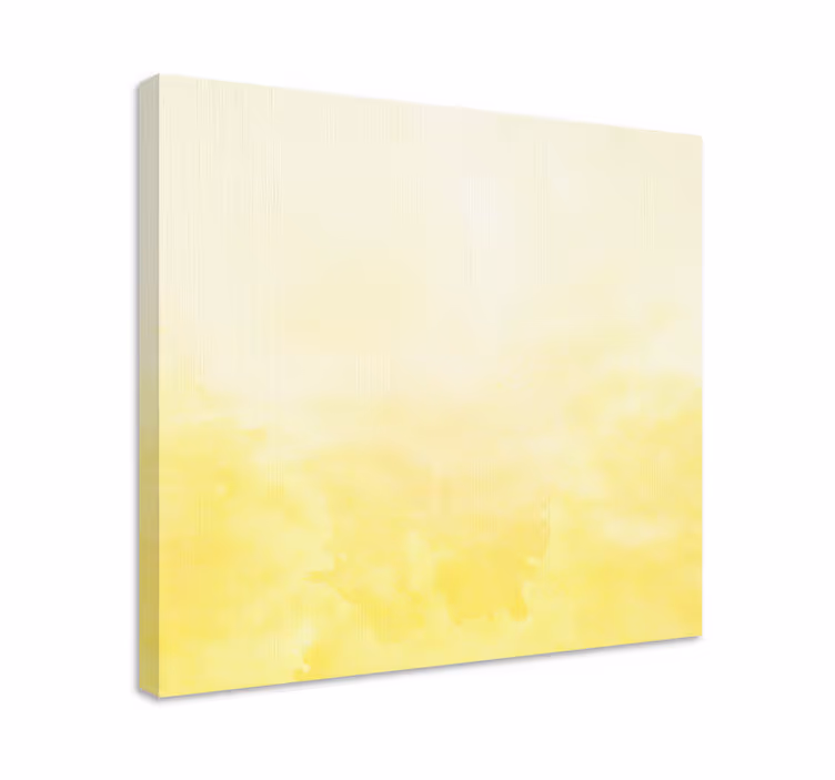Pehmeä keltainen sävy kukka ja kasvi canvas taulu - Tenstickers
