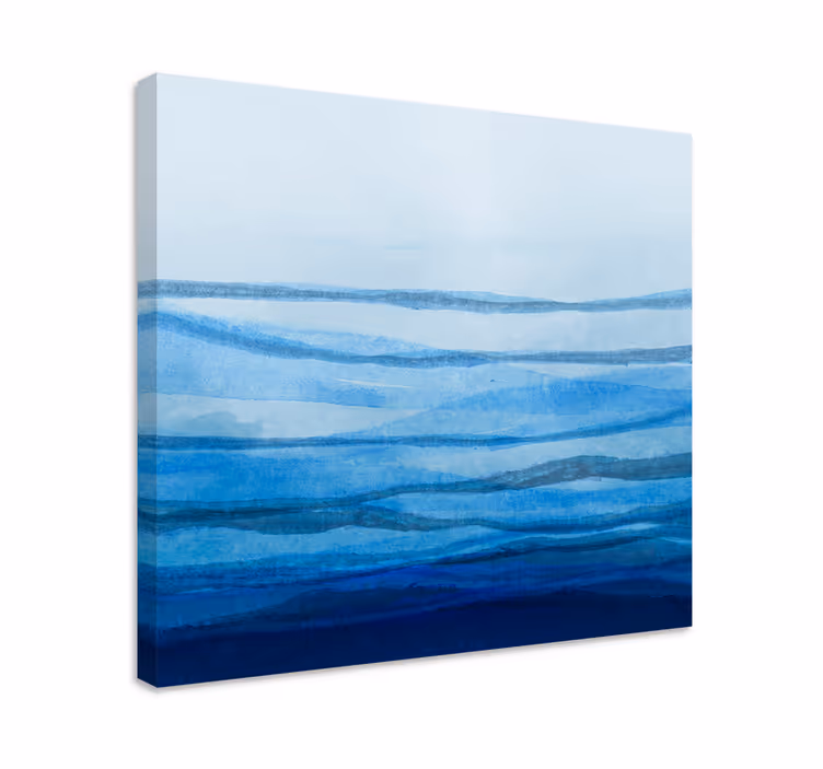 Ombre-efekti sinisissä sävyissä moderni canvas - Tenstickers