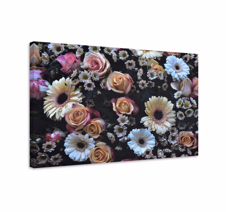 Kaunis kukka-asetelma canvas-taulu - Tenstickers