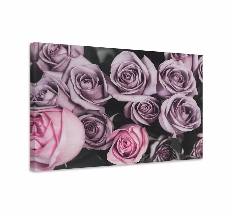 Ruusuja kukka-asetelma canvas-taulu - Tenstickers