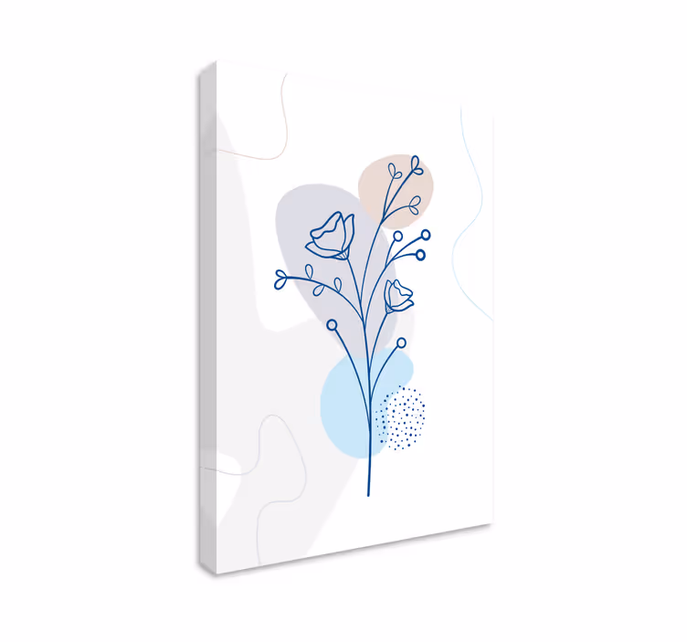 Kukkamuotoilu canvas taulu - Tenstickers