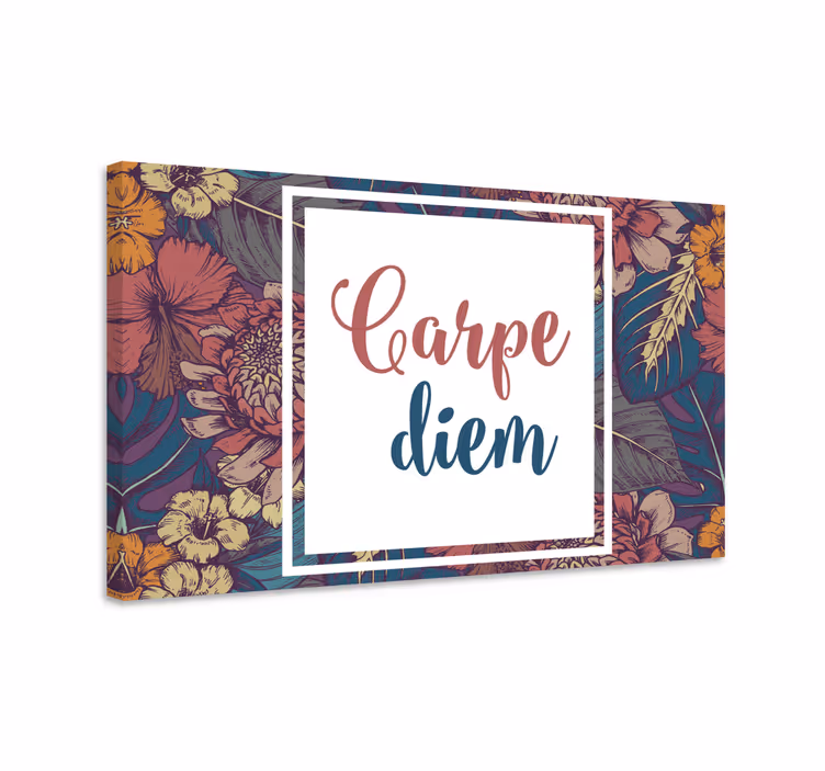 Carpe diem canvas taulu sanonnat - Tenstickers