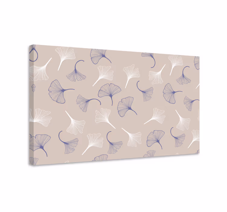 Gingko lehtien kuvioita kukka ja kasvi canvas taulu - Tenstickers