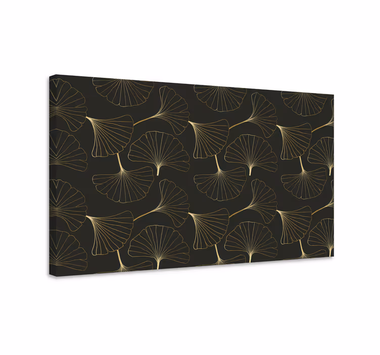 Elegantti ginkgo-lehdet kukka ja kasvi canvas taulu - Tenstickers