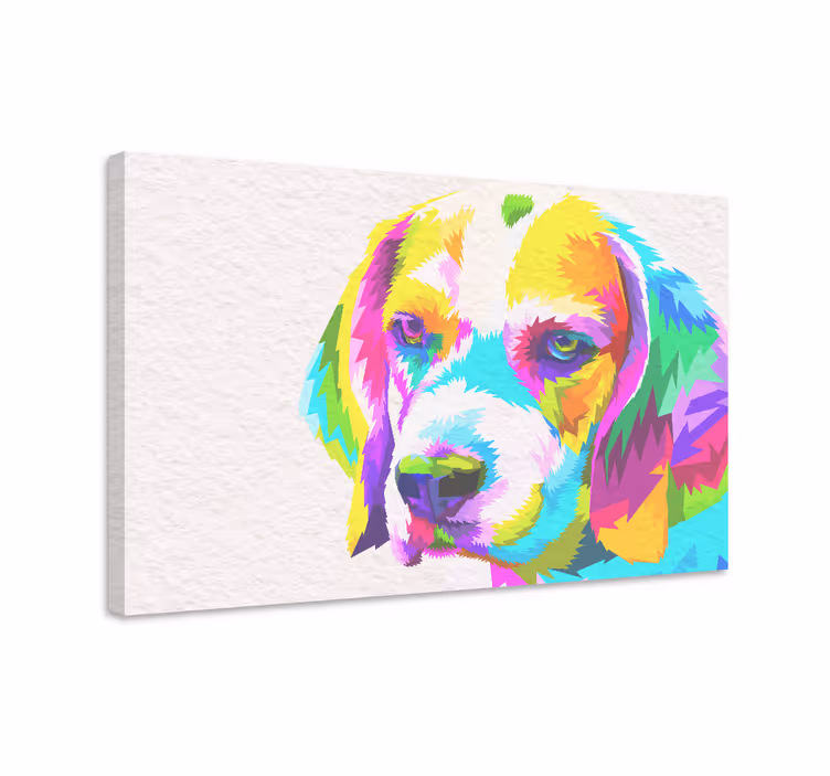 Akvarelli beagle koira canvas - Tenstickers