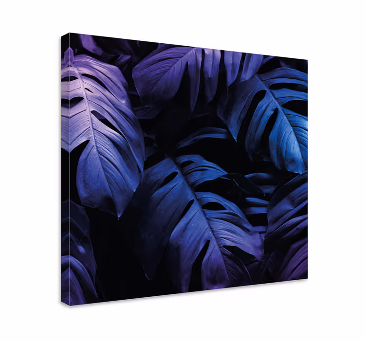 Tropiikin lehtien taulu kukka ja kasvi canvas taulu - Tenstickers