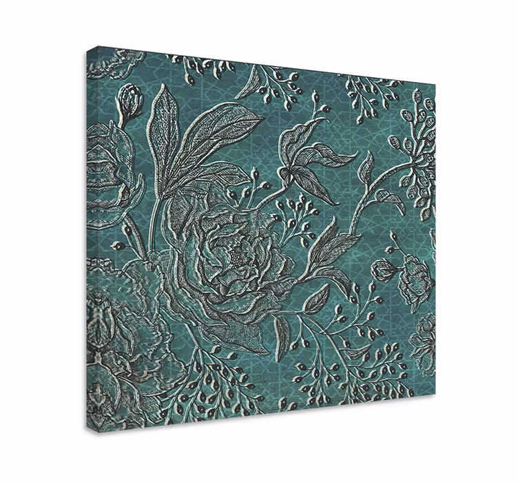 Elegantti kasvi- ja kukkakoostumus canvas-taulu - Tenstickers