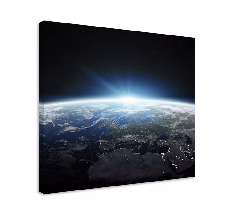 Maapallo avaruudesta canvas taulu - Tenstickers