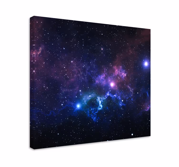 Universumi, jossa on tuhansia tähtiä canvas taulu maisema - Tenstickers