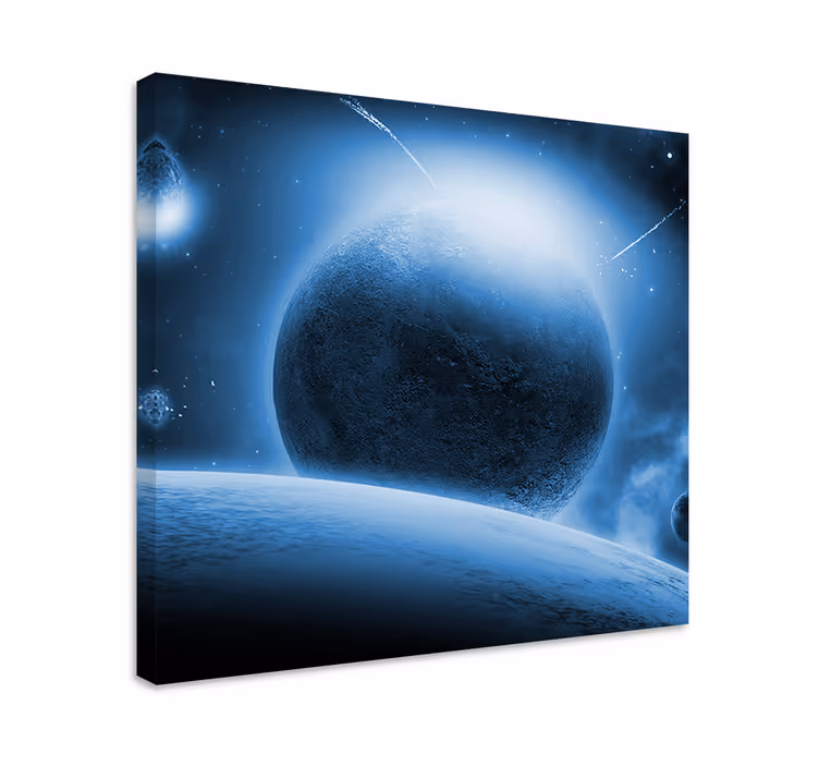 Kosminen planeetta maisema canvas taulu - Tenstickers