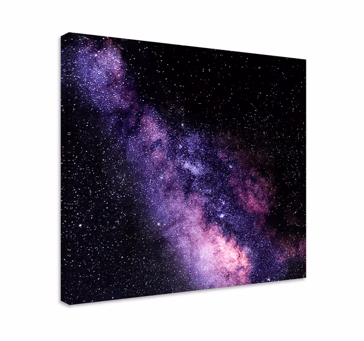 Kaunis violetti näkymä avaruuteen canvas taulu maisema - Tenstickers