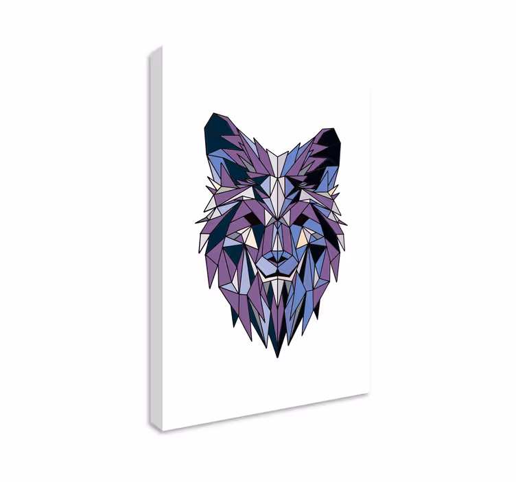 Hevosen polygoninen leijonakasvo canvas-taulu - Tenstickers