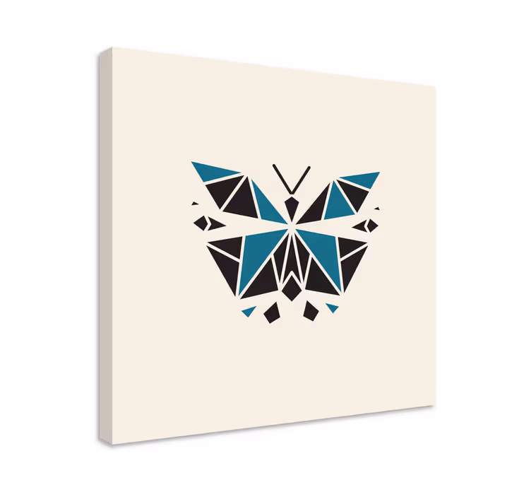 Geometrinen perhonen canvas taulu - Tenstickers